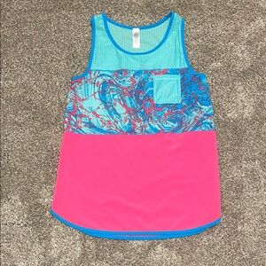 Ivivva Blue and Pink Girls Tank Top